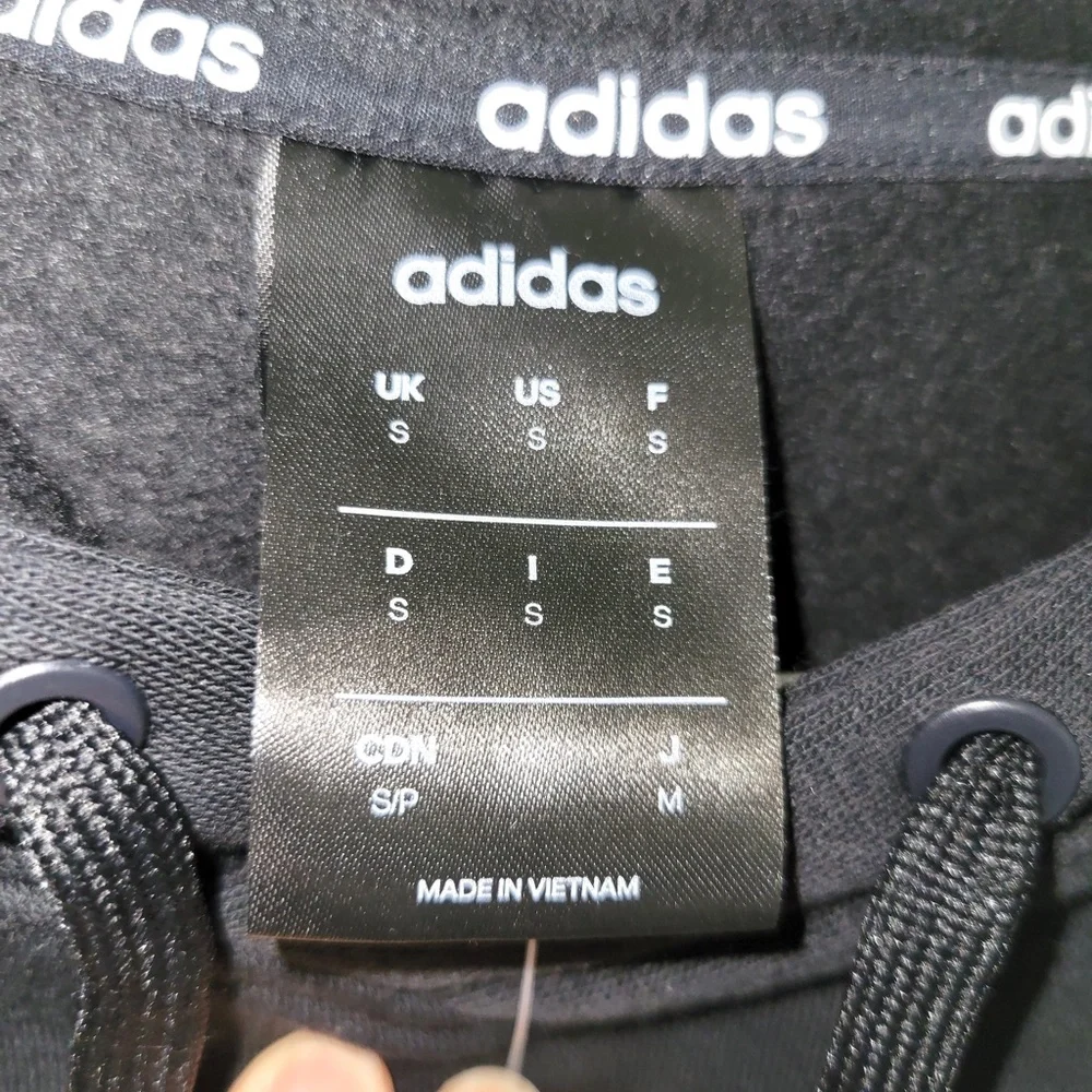 adidas black three